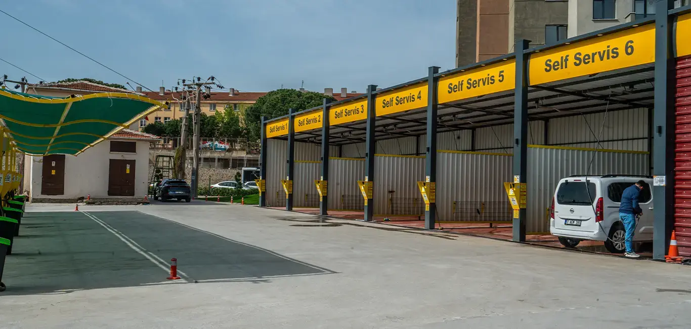 Aracınızı Yıkama Alanına Konumlandırın